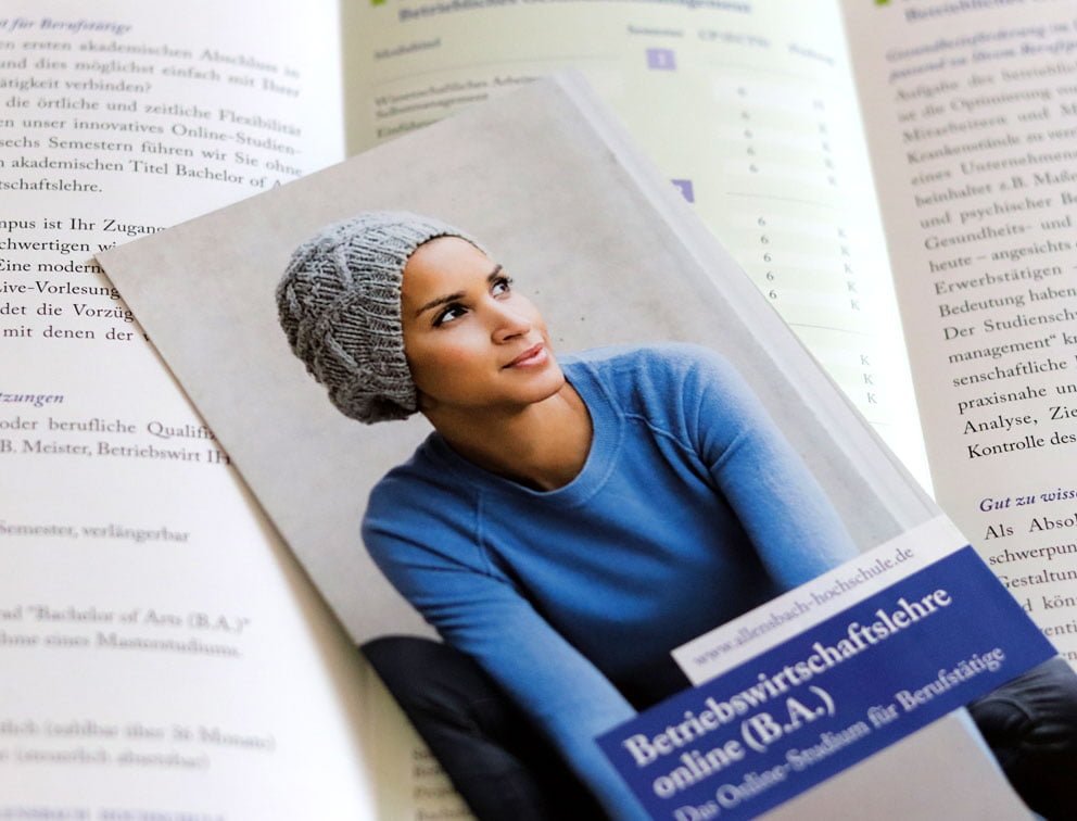 Grafik-Design Werbemittel Referenz Allensbach Hochschule Konstanz