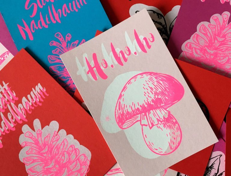 Grafik-Design Werbemittel Referenzen Weihnachtskarten Aktion