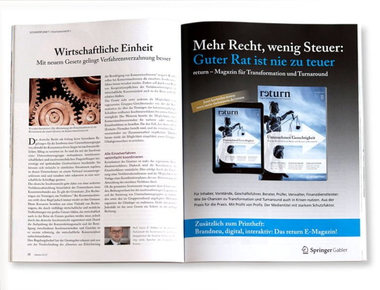 designplus Referenz: Magazin return