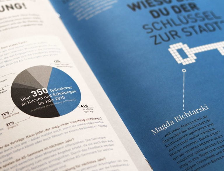 designplus Referenz: Stadtlichter Mitarbeitermagazin