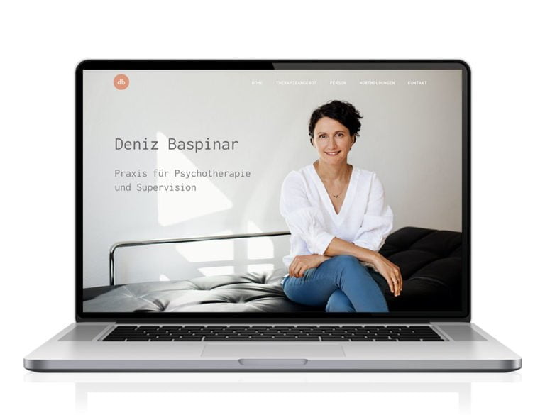 Webdesign designplus Köln Referenz - Responsive Website für Psychotherapeutin Deniz Baspinar