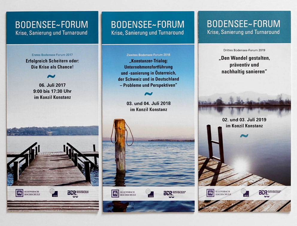 Grafik-Design Print Referenz Bodensee-Forum Werbemittel