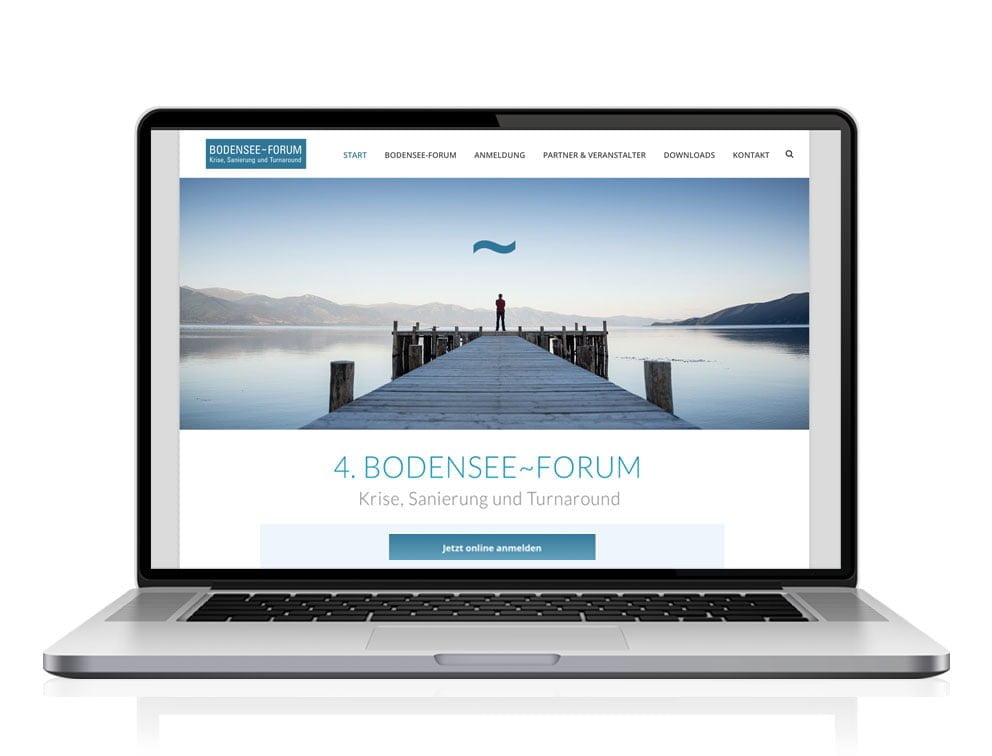 Webdesign designplus Köln Referenz - Responsive Website für das Bodensee-Forum Krise und Insovenz vom DIAI