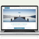 Webdesign designplus Köln Referenz - Responsive Website für das Bodensee-Forum Krise und Insovenz vom DIAI
