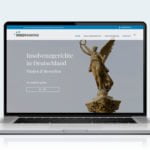 Webdesign designplus Köln Referenz - Responsive Website für das Bewertungsportal Insolvenzgerichte in Deutschland