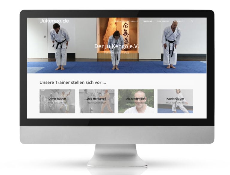 Webdesign Referenzprojekt designplus, Köln für den Karateverein Ju Kengo in Köln