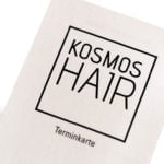 Grafik-Design Geschäftsausstattung Referenz Kosmoshair Friseursalon Köln