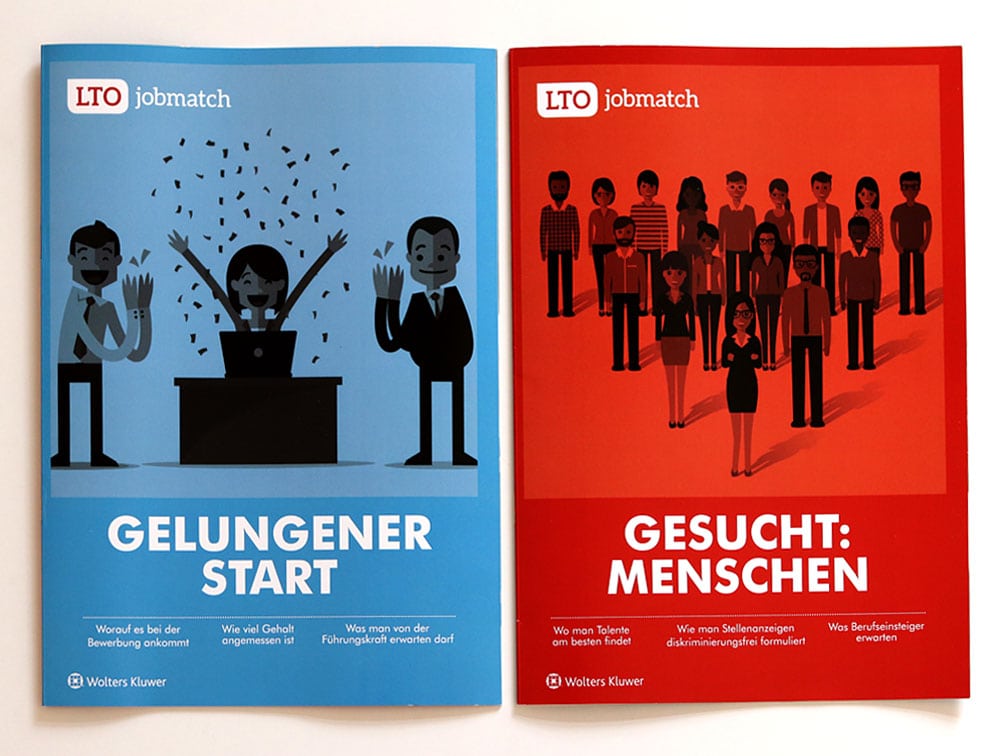 Grafik-Design Broschüre Magazin Referenz LTO-Jobmatch