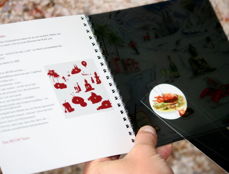 Design-Werbemittel - Grafik-Design Print Referenz Weihnachtskarte Werbemittel