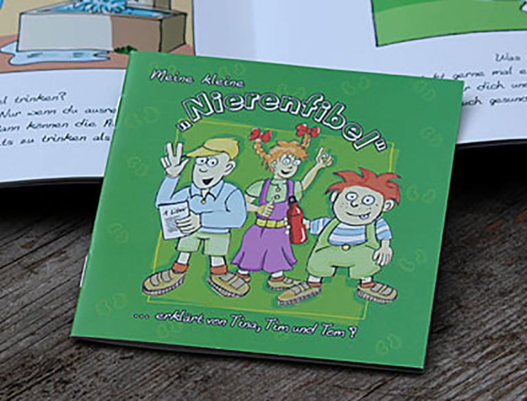 Referenz: Comic, Illustration, Nierenfibel Comic