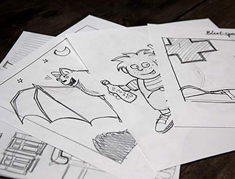 Skizzen und Illustration für die Nierenfibel