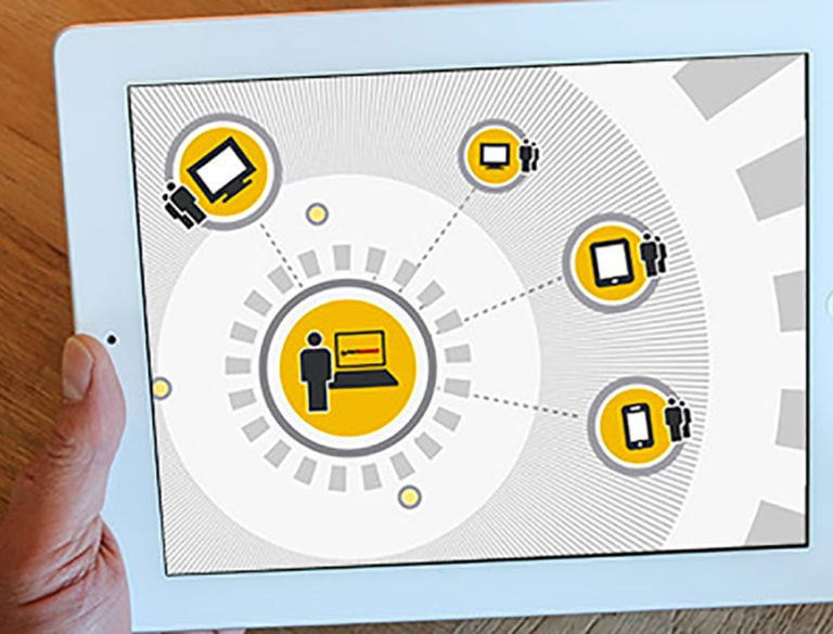 Illustration für einen Erklärfilm der Deutschen Post (DHL)