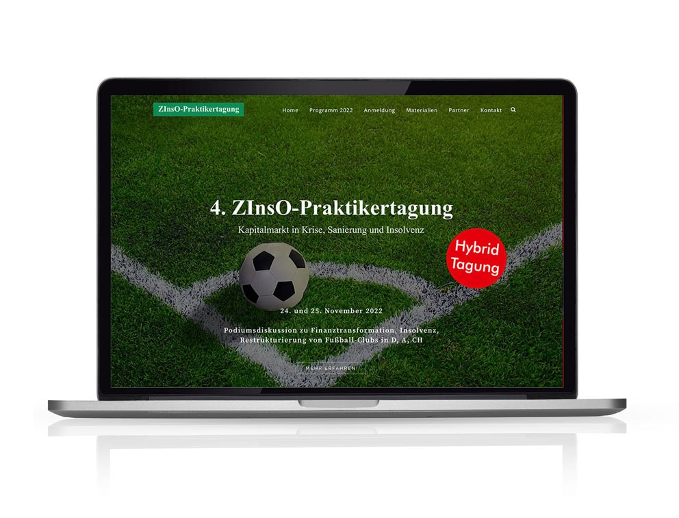 Webdesign Referenzprojekt designplus, Köln für die ZiNsO Praktikertagung
