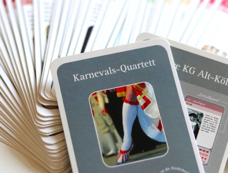 Design-Werbemittel - Quartett für einen kölner Karnevalsverein