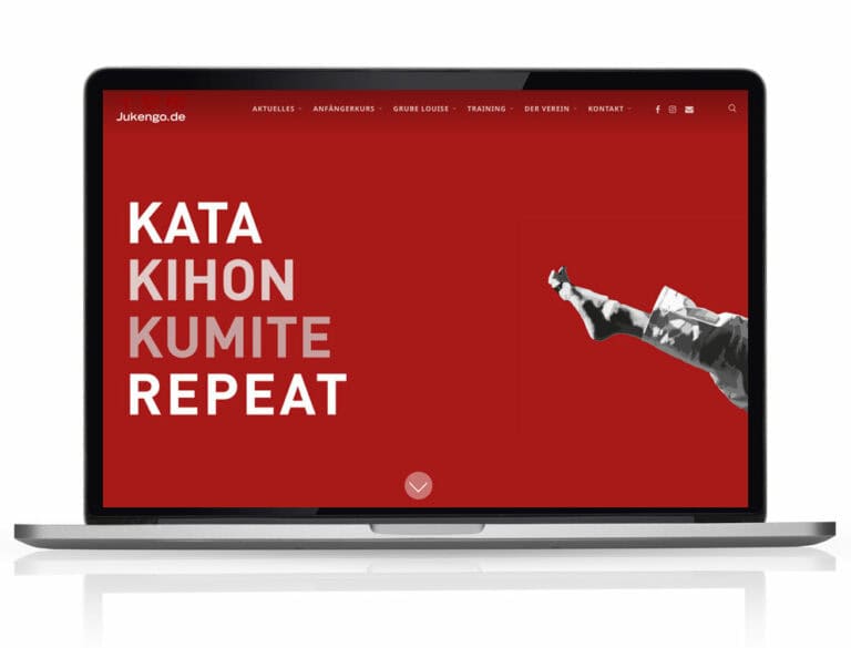 Webdesign Referenzprojekt designplus, Köln für den Karateverein Ju Kengo e.V. in Köln-NIppes