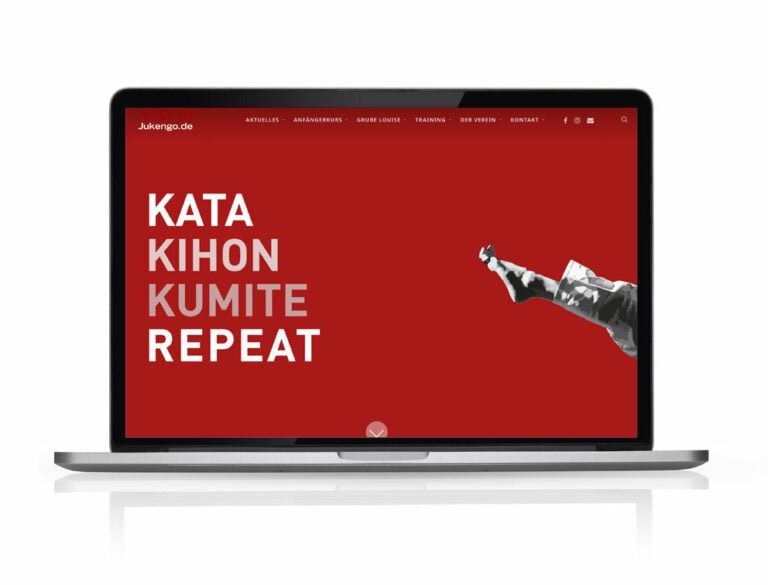Webdesign Köln 6 Webdesign Referenzprojekt designplus, Köln für den Karateverein Jukengo