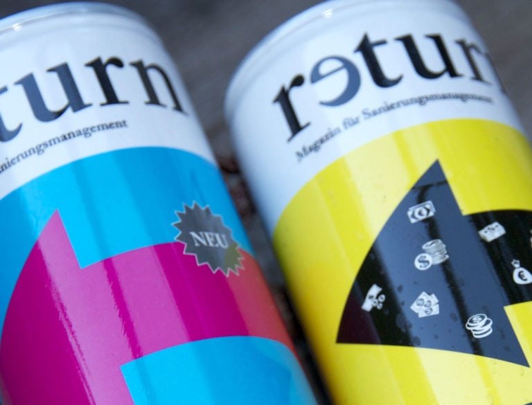 Design-Werbemittel - Grafik-Design Print Referenz Magazin return Werbemittel