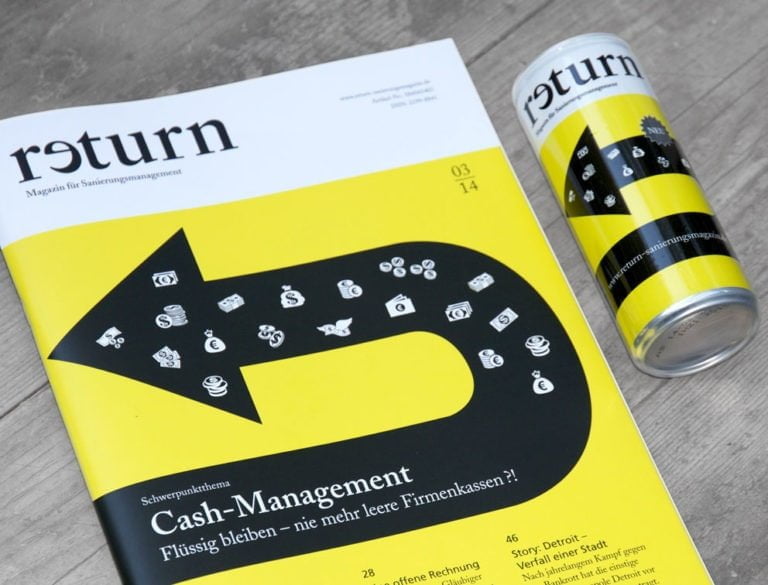 Design-Werbemittel - Grafik-Design Print Referenz Magazin return Werbemittel