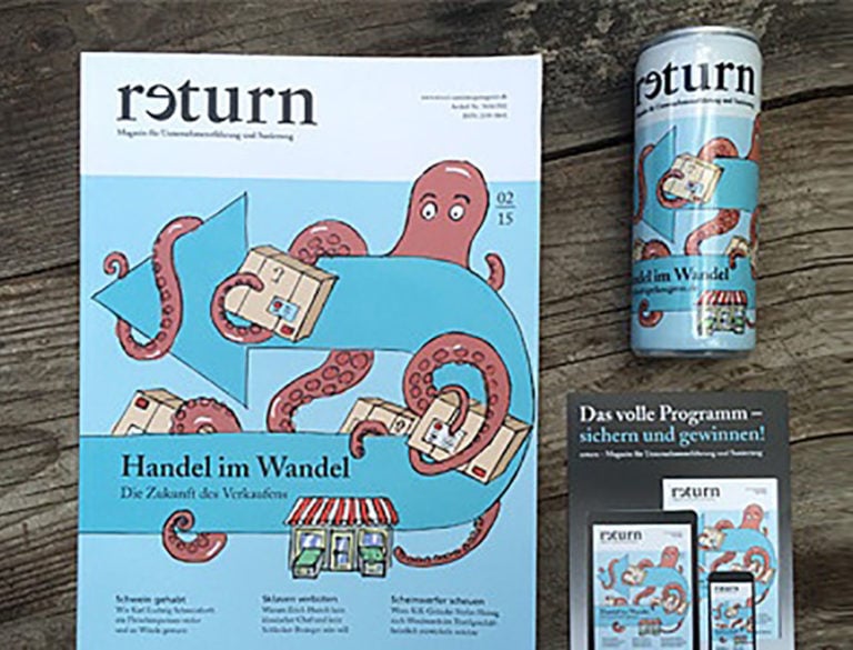 Cover-Illustration für das Titelbild der Zeitschrit return