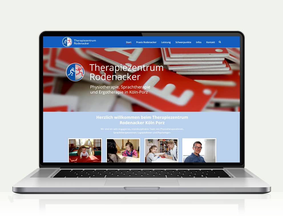 Webdesign designplus Köln Referenz - Responsive Website für das Therapiezentrum Rodenacker in Köln-Porz