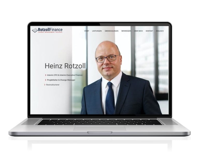 Webdesign designplus Köln Referenz - Responsive Website für Rotzoll-Finance Beratung