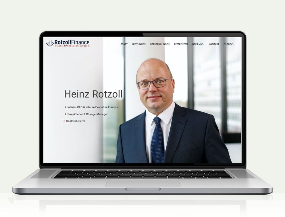 Webdesign designplus Köln Referenz - Responsive Website für Rotzoll-Finance Beratung