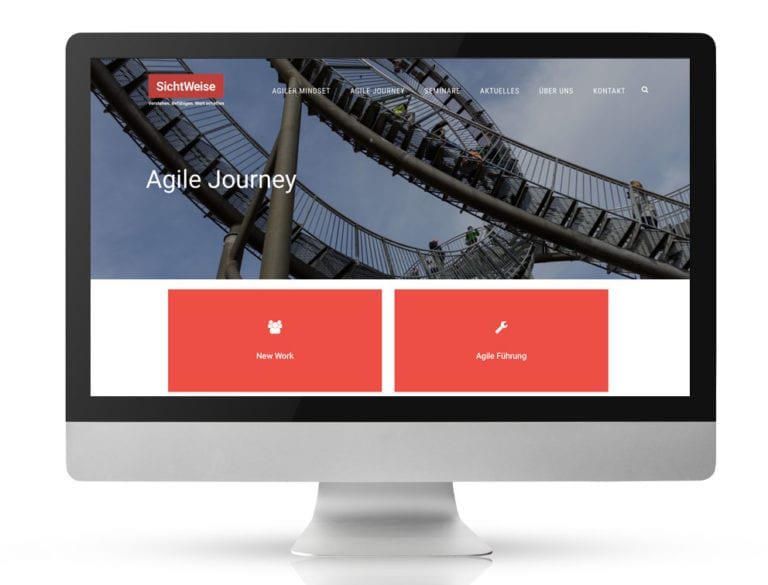 Webdesign Referenzprojekt designplus, Köln für den Unternehmensberater und Coach SichtWeise Horst Pütz