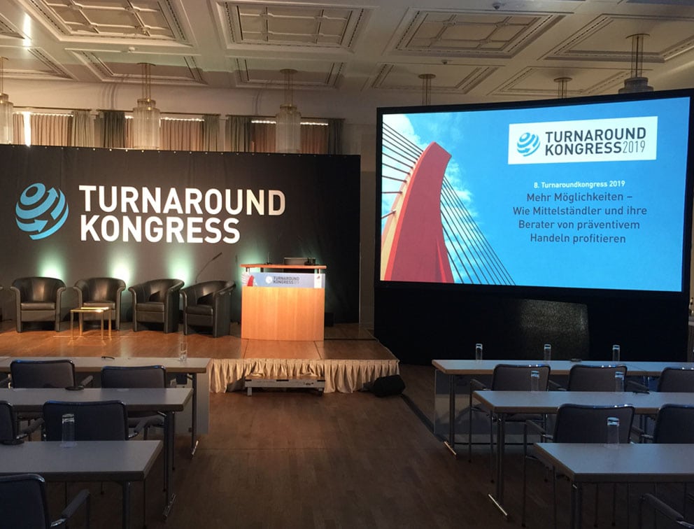 Werbemittel Grafik-Design Referenz Turnaround Kongress