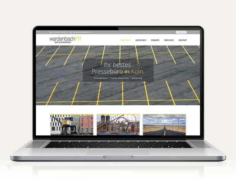 Responsive Website für Wardenbach PR Köln