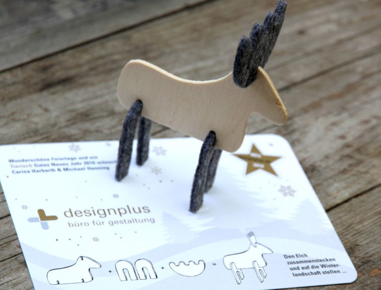 Design-Werbemittel - Grafik-Design Print Referenz Weihnachtskarte Werbemittel