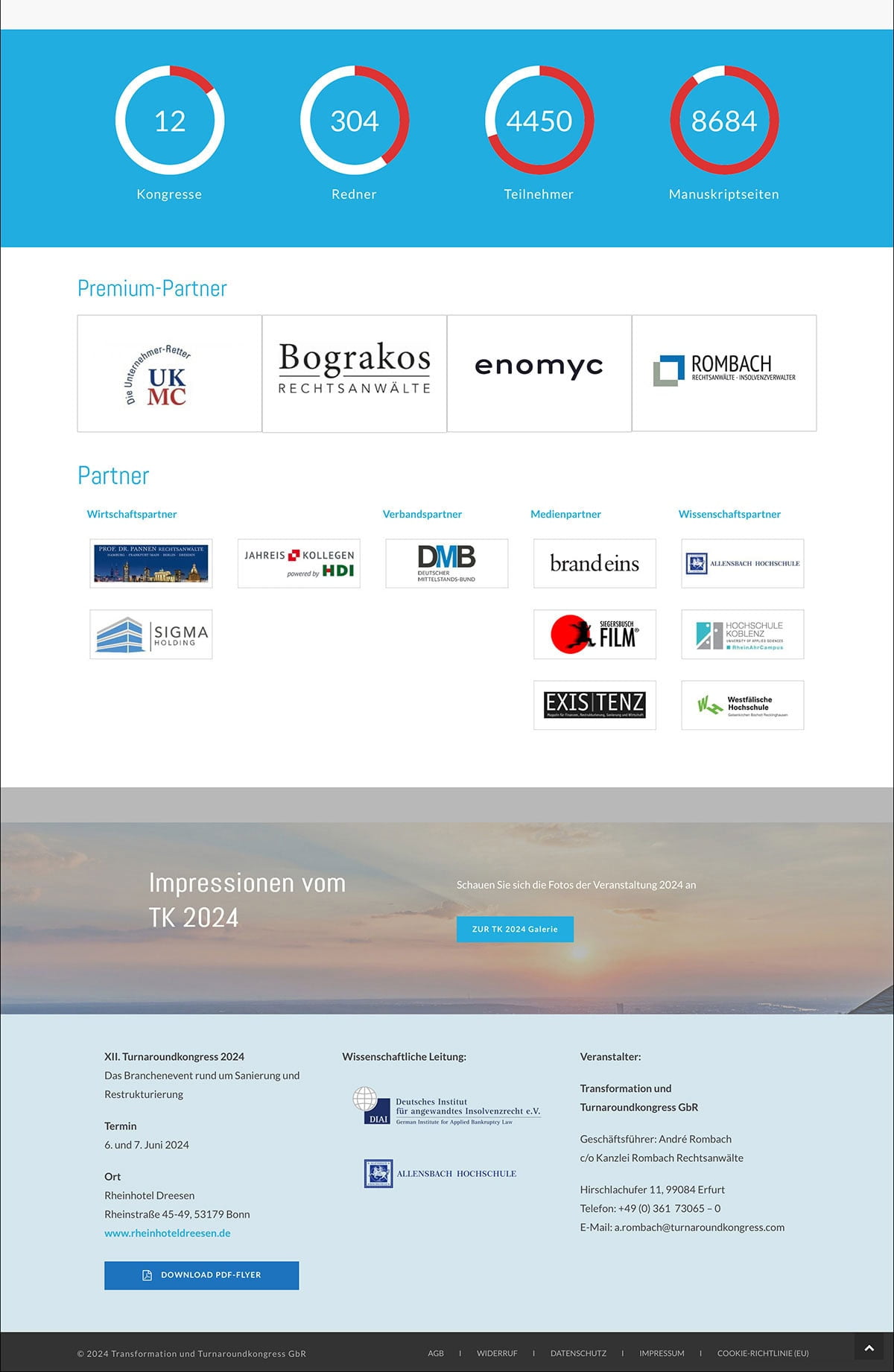 Turnaround Kongress 3 Webdesign Referenzprojekt designplus, Köln für den Turnaroundkongress