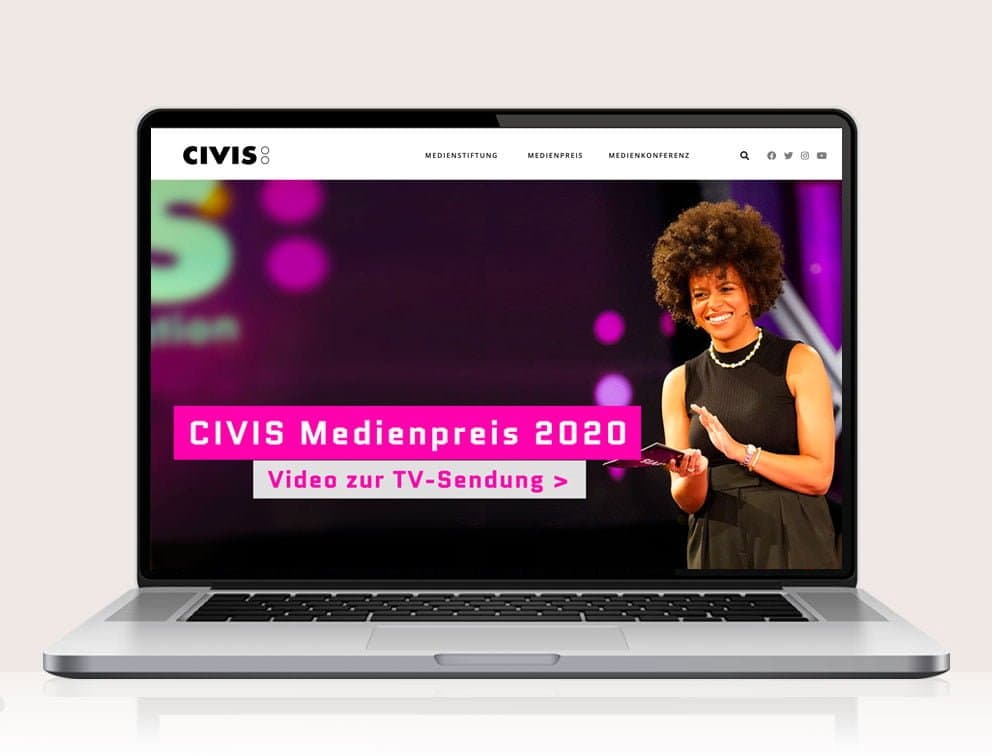 Civis Medienstiftung Webdesign