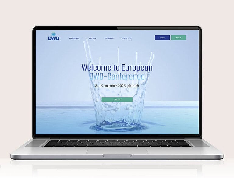 DWD Conference – designplus Websitereferenz
