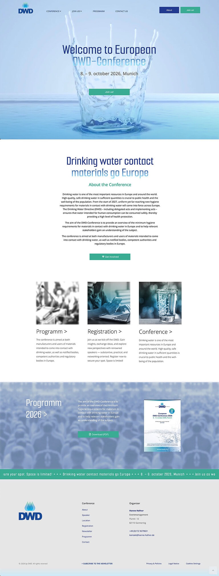 DWD Conference – designplus Websitereferenz