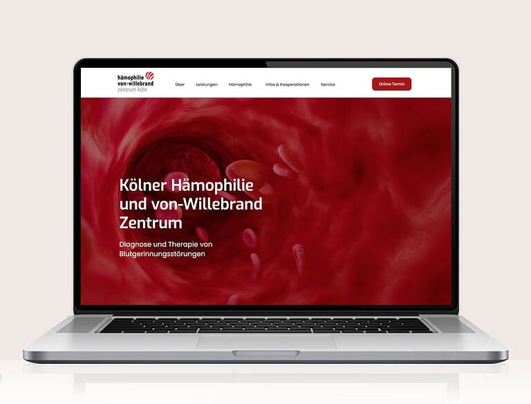 Gerinnung Köln designplus Webreferenz