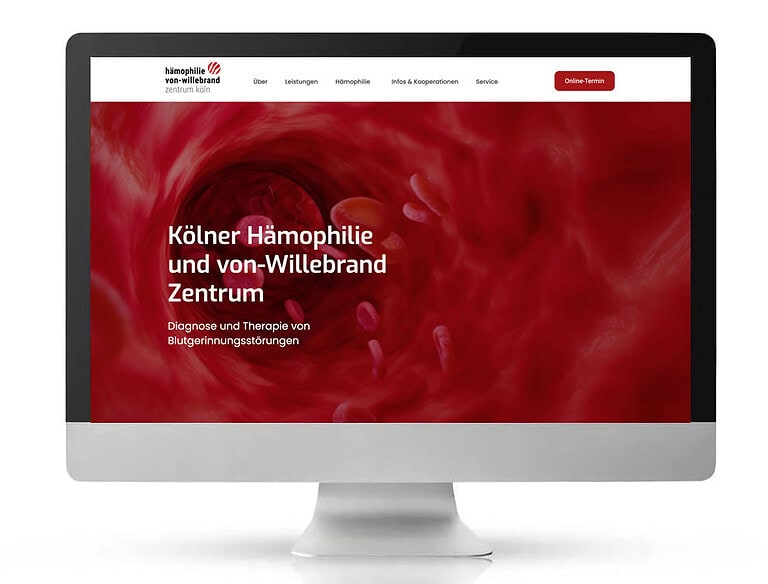 Gerinnung Köln designplus Webreferenz