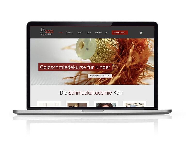 Schmuckakademie Köln designplus Webreferenz
