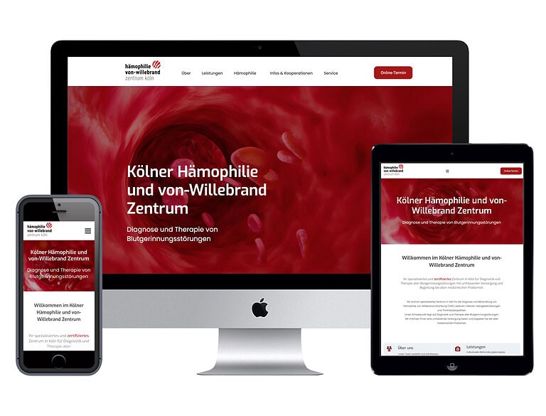 Gerinnung Köln designplus Webreferenz